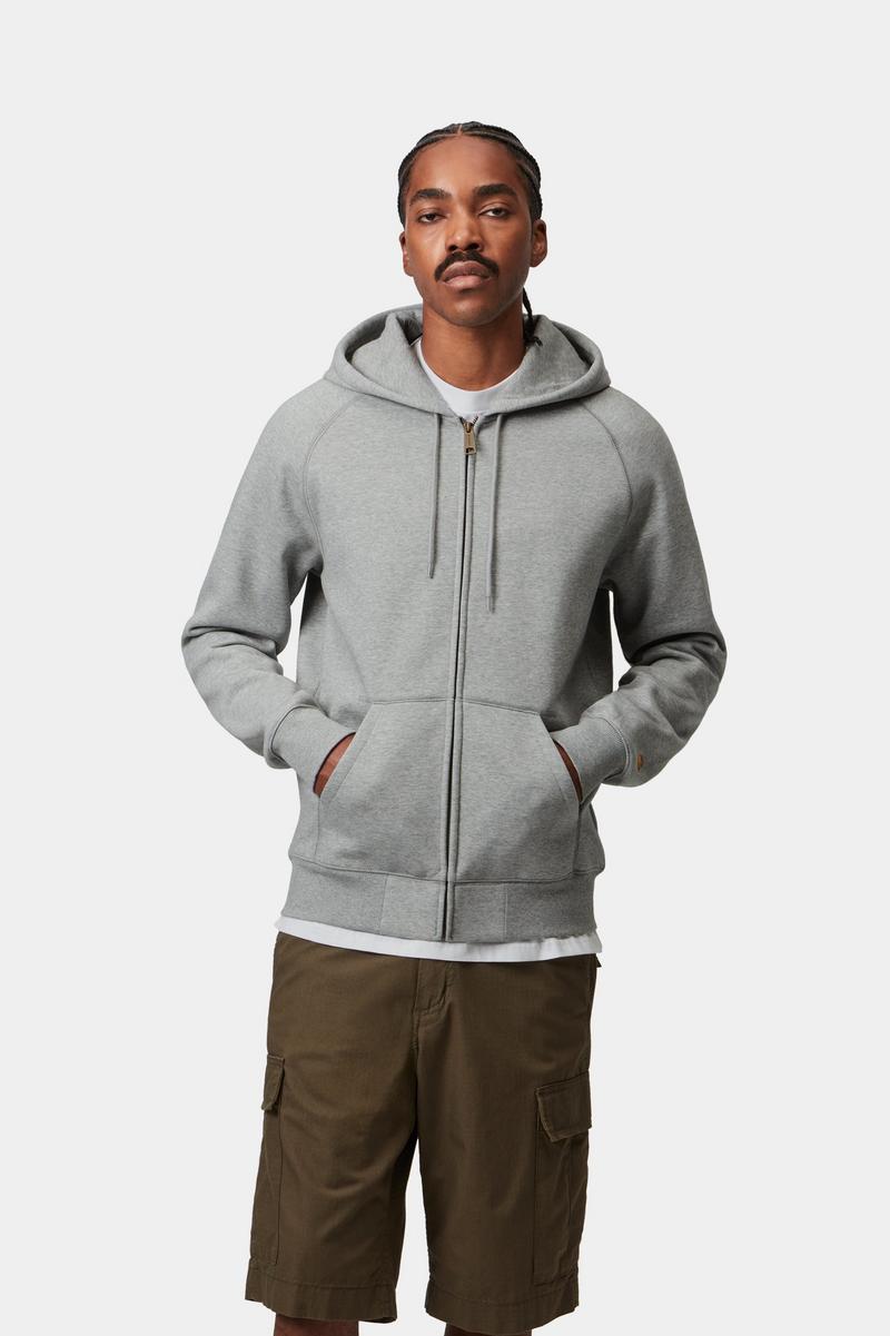 Carhartt Hooded Chase Jacket - Grau meliert / Gold