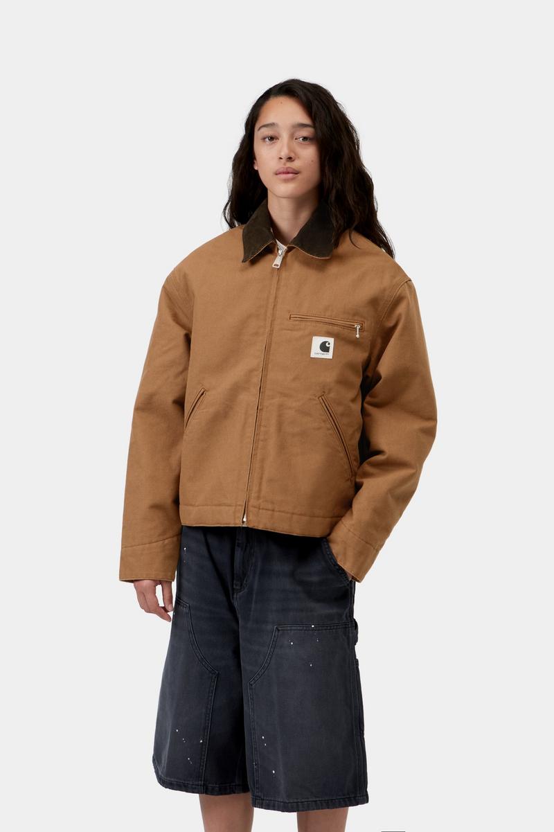 Carhartt OG Detroit Jacket (Winter) - WIP H Braun / Tabak, gespült