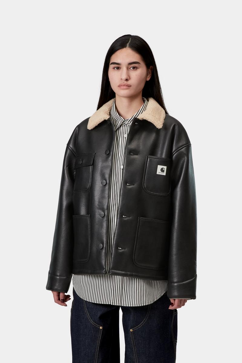 Carhartt Shepton OG Michigan Coat - Schwarz / Natur