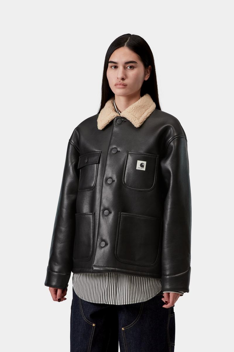 Carhartt Shepton OG Michigan Coat - Schwarz / Natur