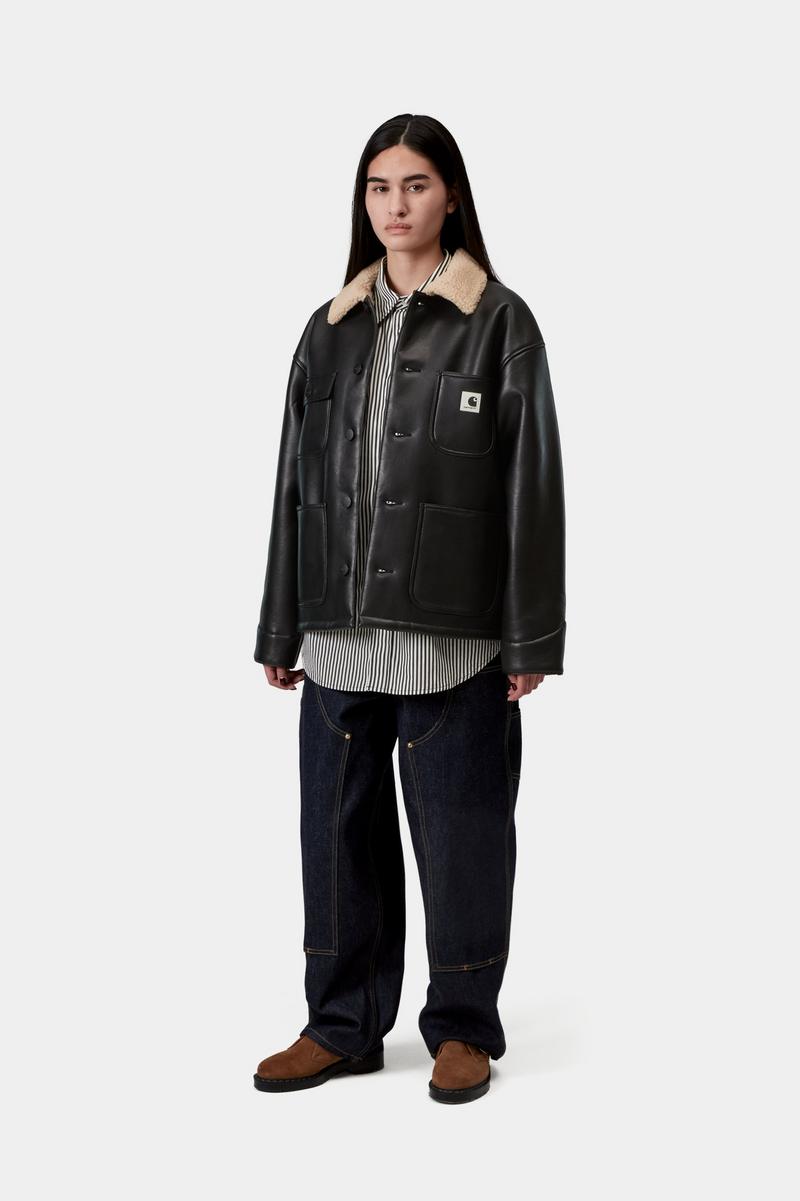 Carhartt Shepton OG Michigan Coat - Schwarz / Natur