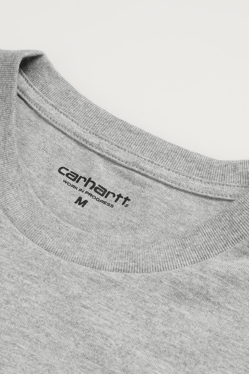 Carhartt L/S Chase T-Shirt - Grau meliert / Gold