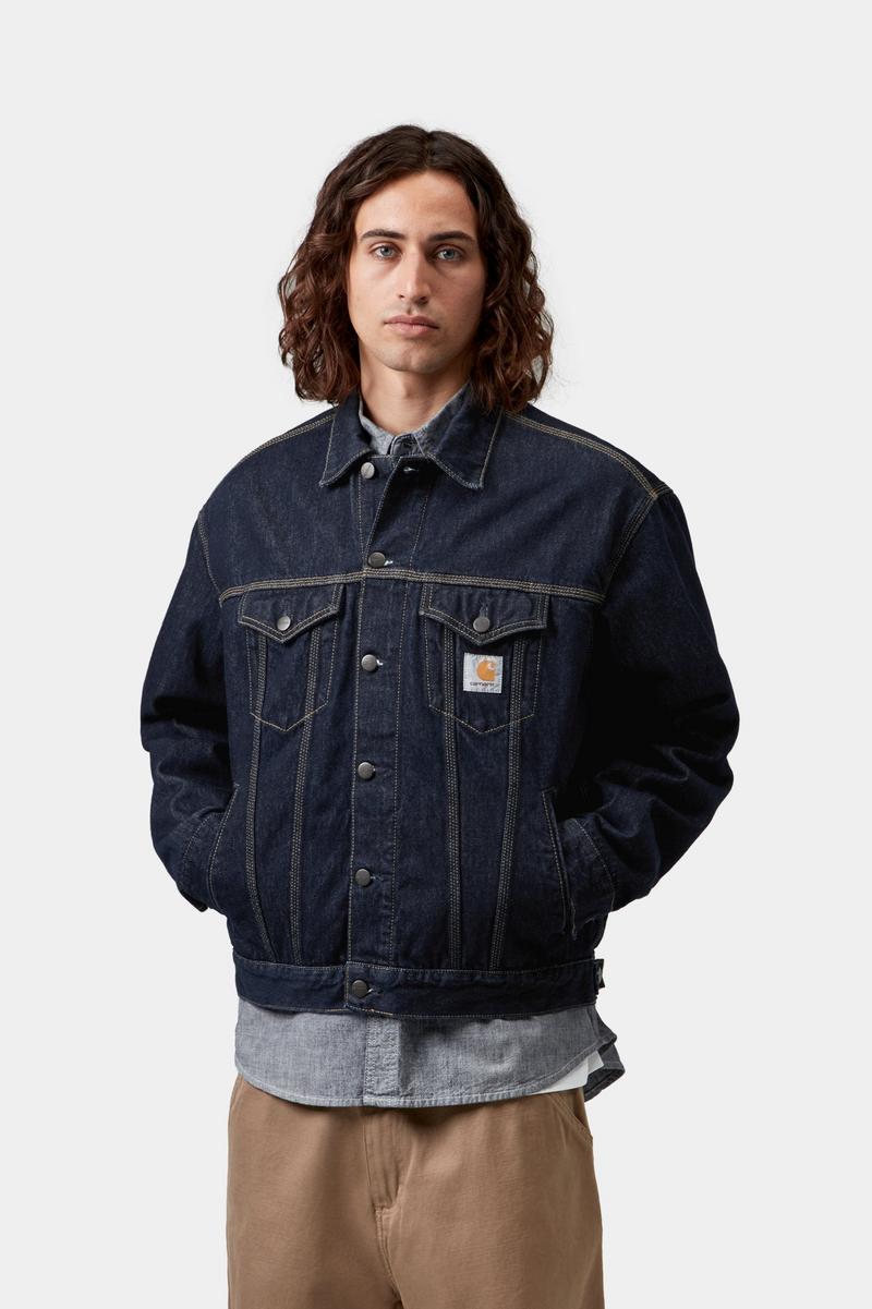 Carhartt Helston Jacket - Blau, gespült