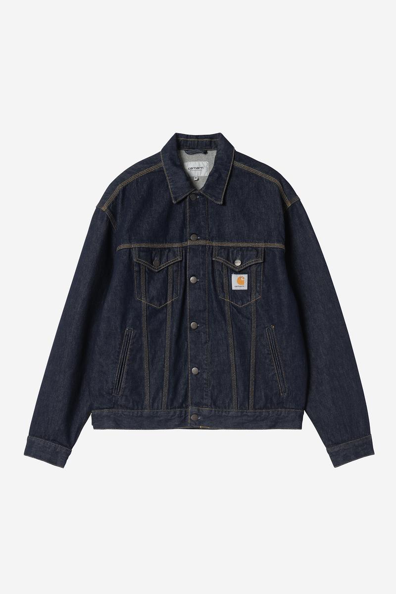 Carhartt Helston Jacket - Blau, gespült