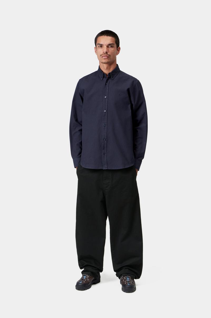 Carhartt Brady Pant - Schwarz, Stonewashed
