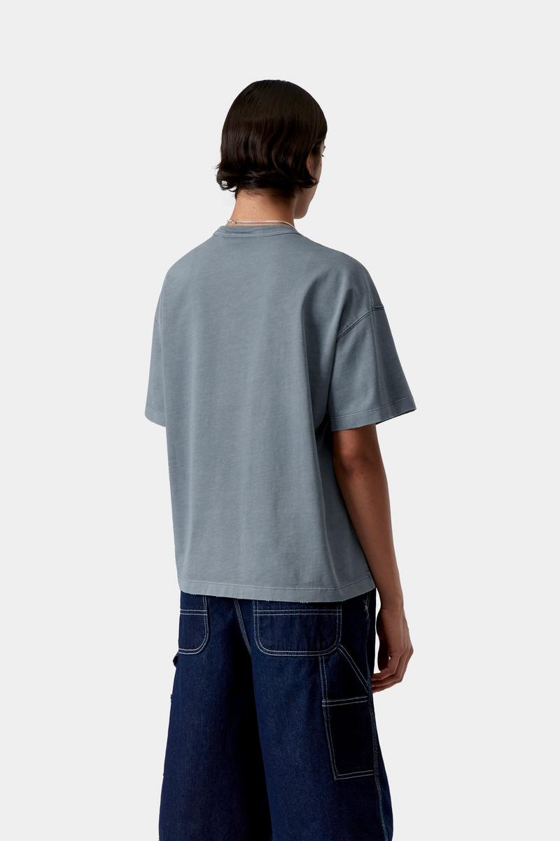 Carhartt S/S Torion T-Shirt - Büroblau, Grind-Waschung