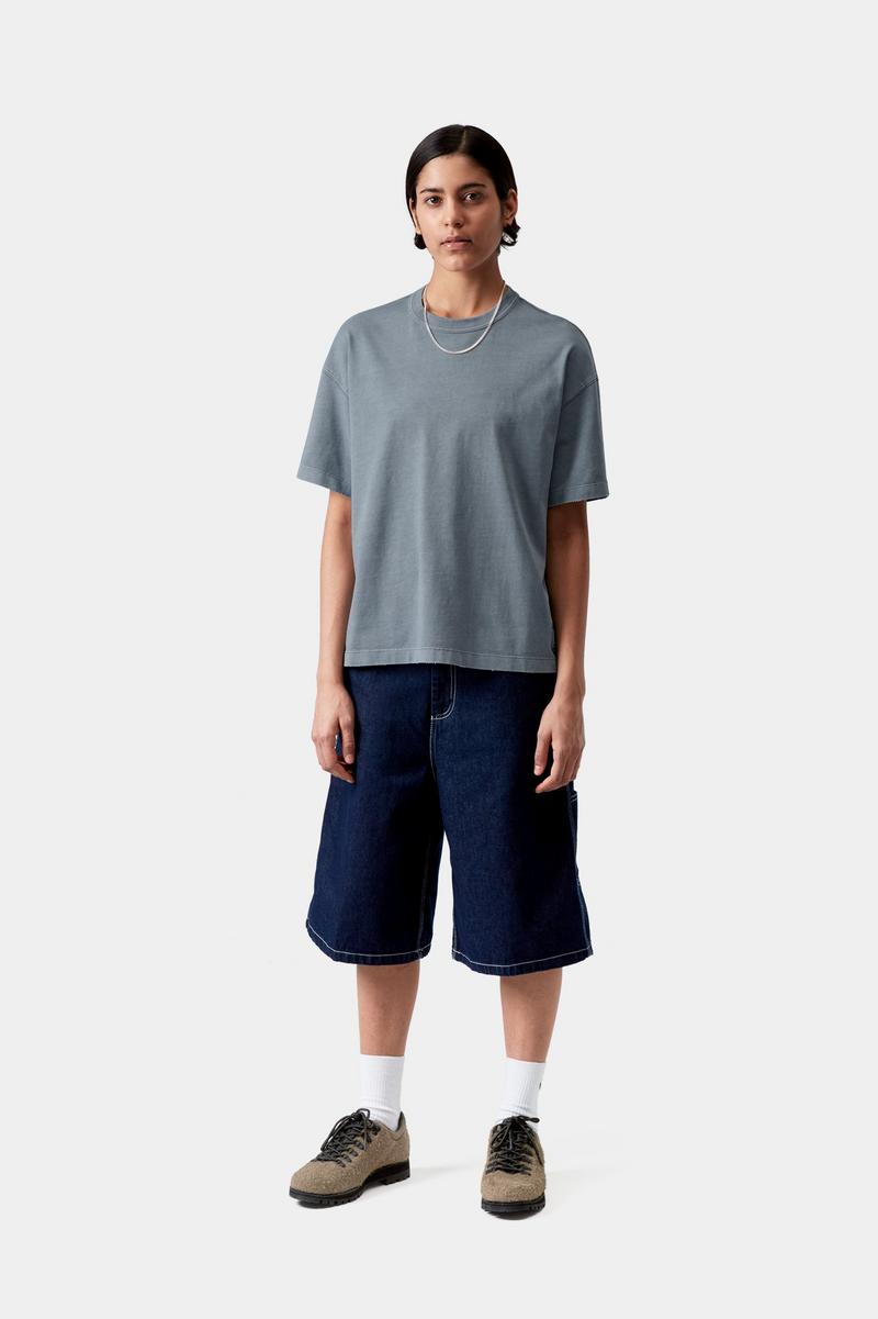Carhartt S/S Torion T-Shirt - Büroblau, Grind-Waschung