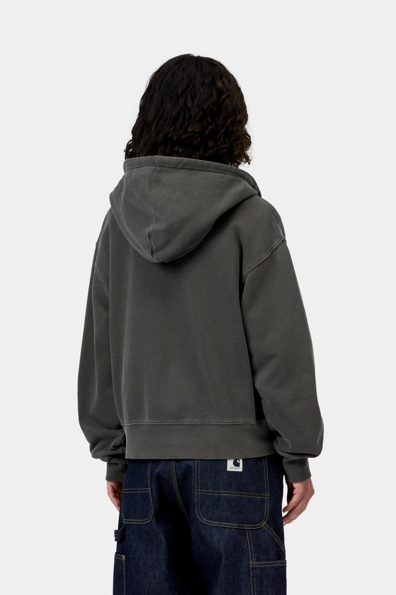 Carhartt Hooded Nelson Jacket - Schwarz, stückgefärbt
