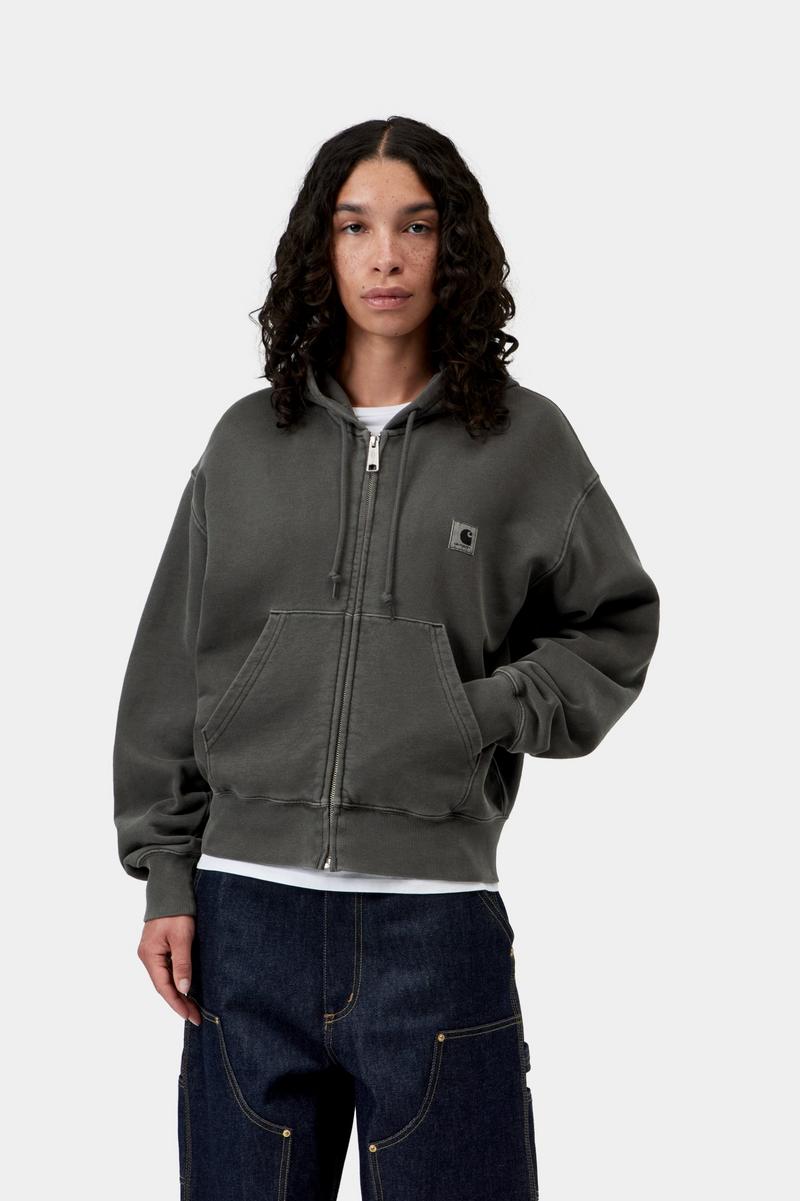 Carhartt Hooded Nelson Jacket - Schwarz, stückgefärbt