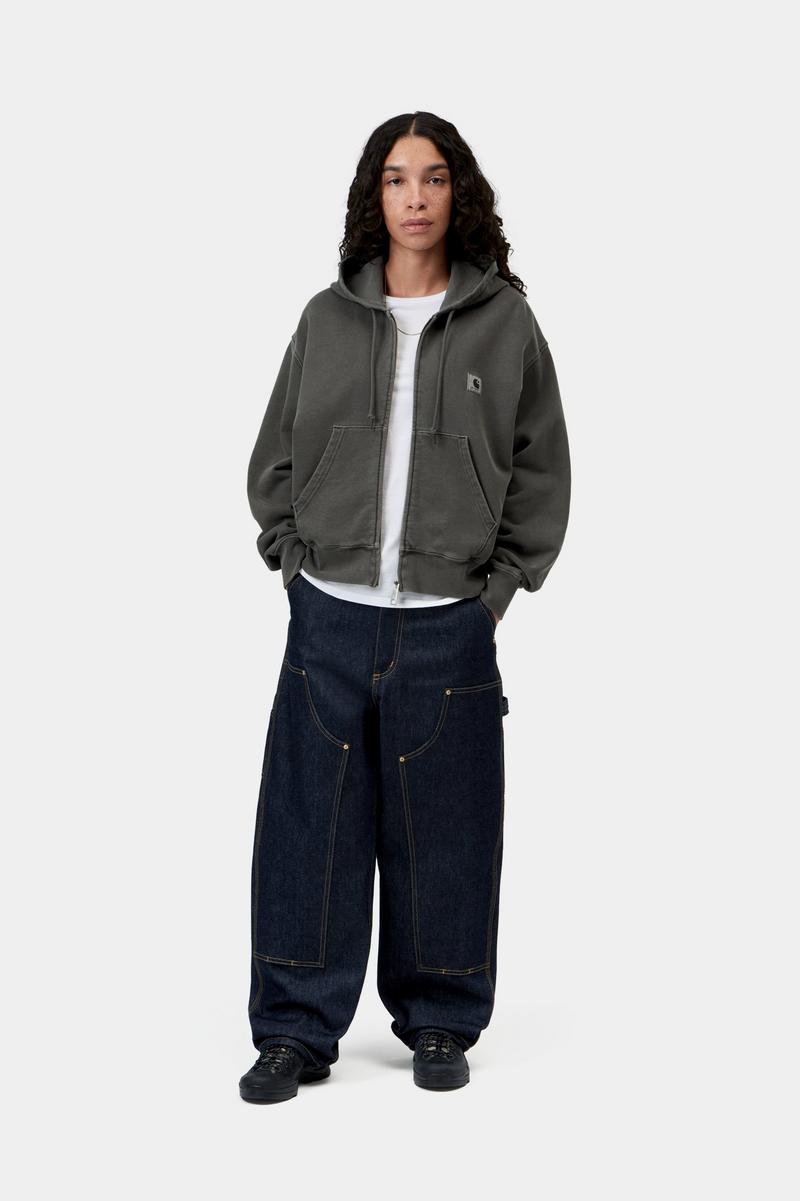 Carhartt Hooded Nelson Jacket - Schwarz, stückgefärbt
