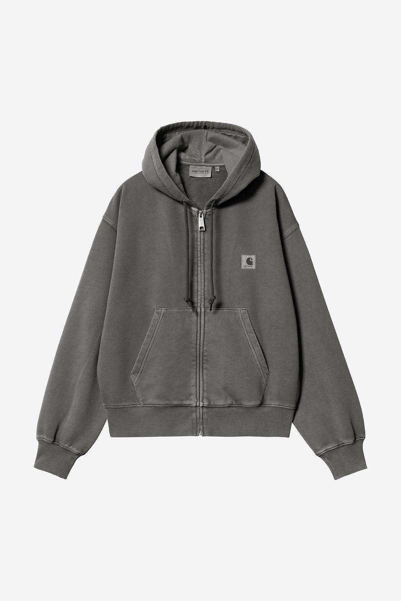 Carhartt Hooded Nelson Jacket - Schwarz, stückgefärbt