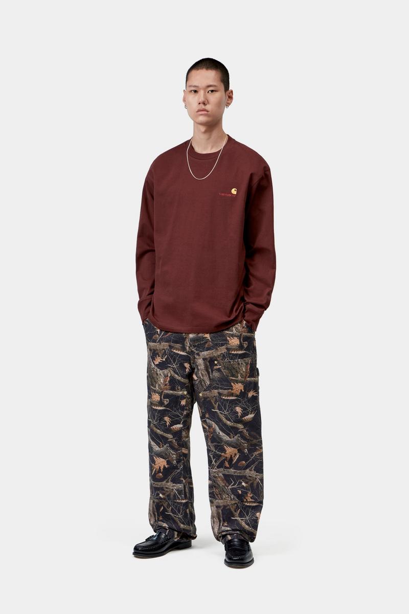 Carhartt L/S American Script T-Shirt - Amarone