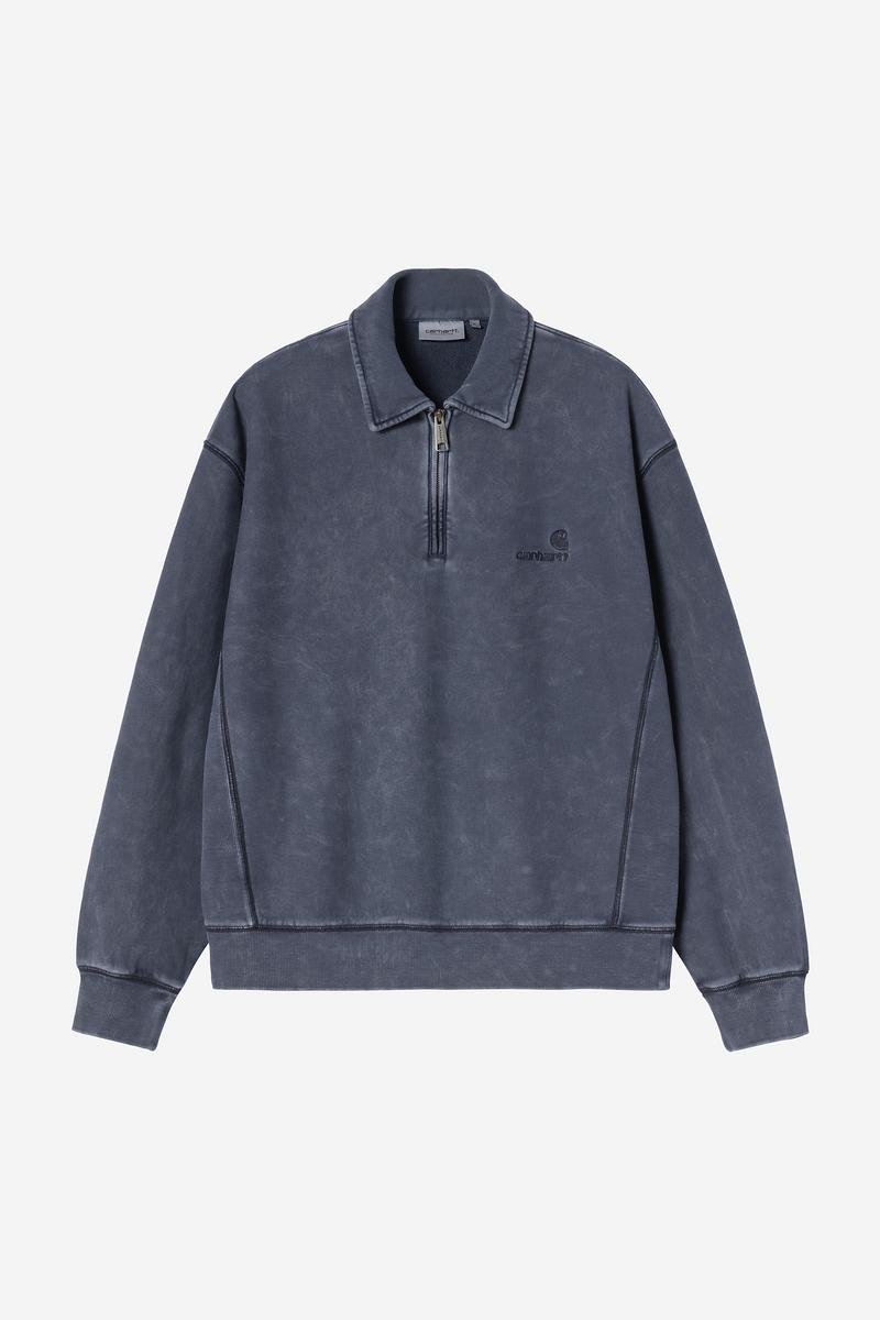 Carhartt Lambert Polo Sweat - Dunkles Marineblau, Mondwaschung
