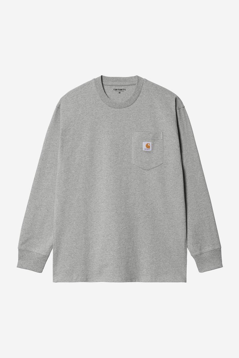 Carhartt L/S Pocket T-Shirt - Graues Heidekraut