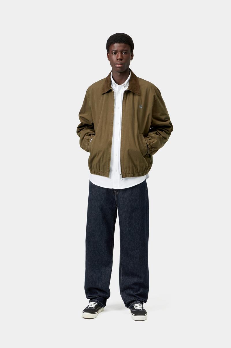 Carhartt Aaron Pant - Blau, gespült