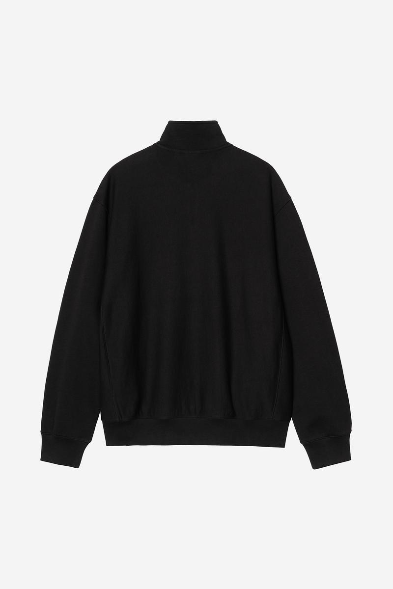Carhartt Longhand Half Zip Sweatshirt - Schwarz / Weiß