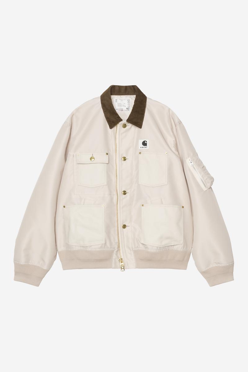 Carhartt sacai x WIP Nylon Twill Duck Blouson - Sacai-Elfenbein