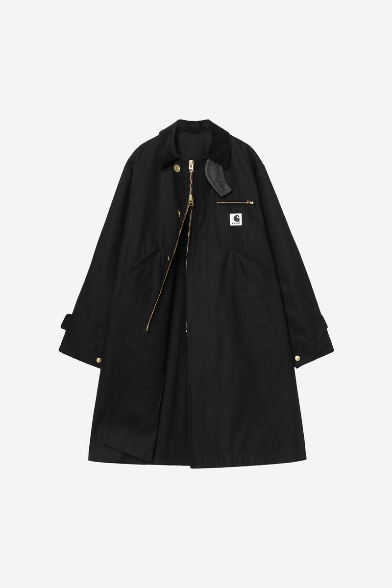 Carhartt sacai x WIP Duck Coat - Sacai Schwarz