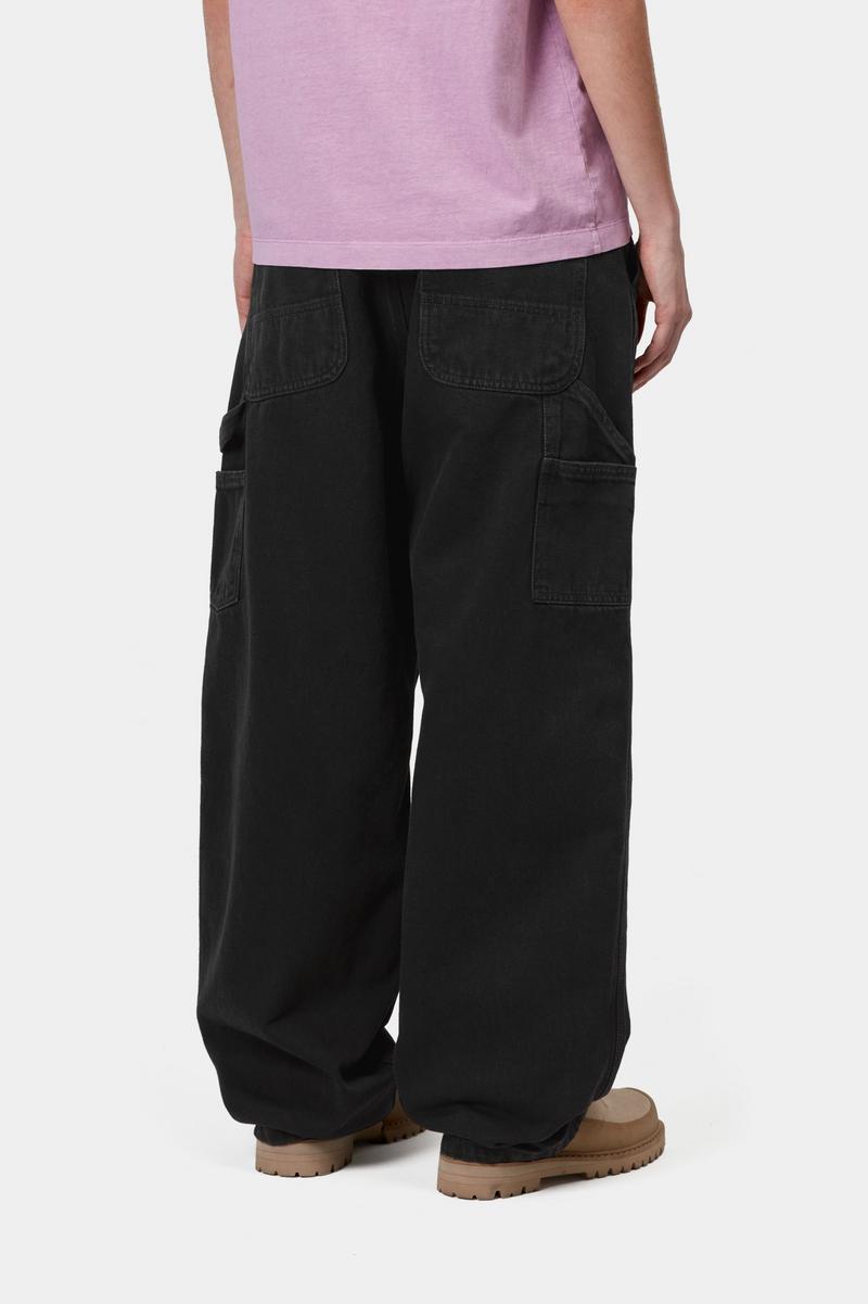 Carhartt Brandon Single Knee Pant - Schwarz, Stonewashed
