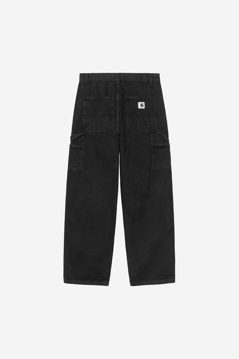 Carhartt Brandon Single Knee Pant - Schwarz, Stonewashed