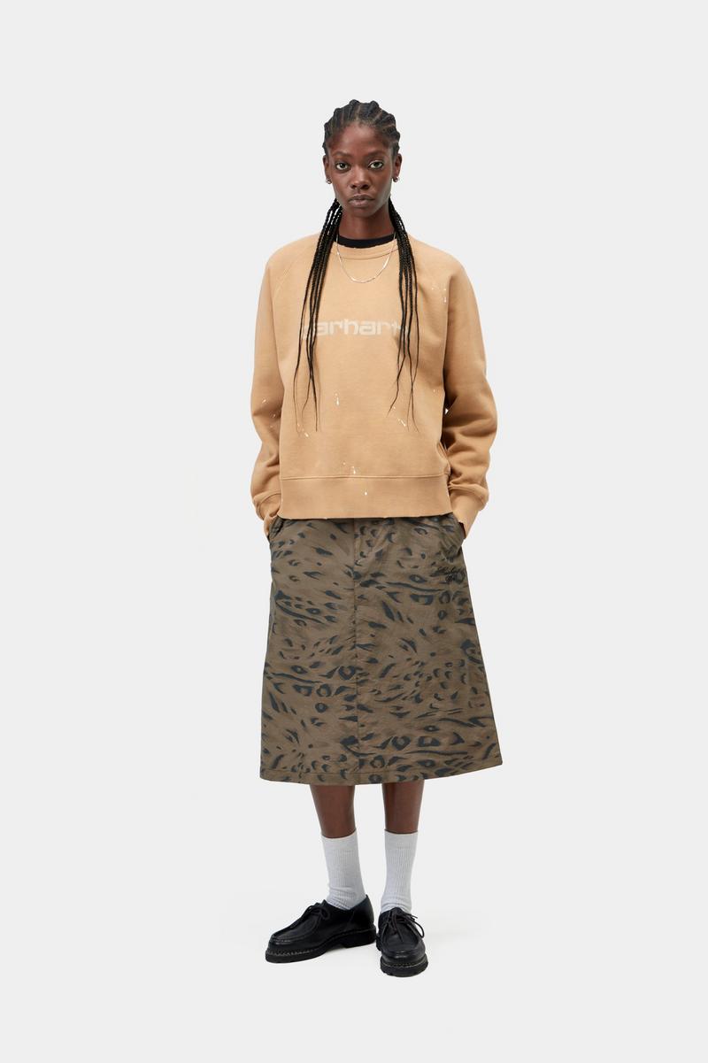 Carhartt Travon Skirt - Entenfederdruck, Zypresse / Schwarz