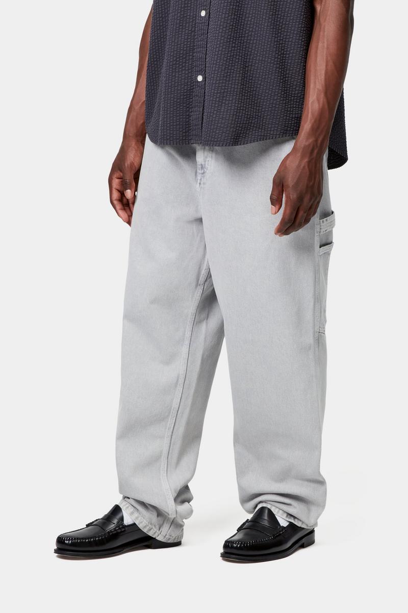 Carhartt Single Knee Pant - Schwarz, Kreidewaschung
