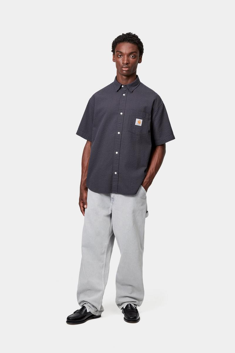 Carhartt Single Knee Pant - Schwarz, Kreidewaschung