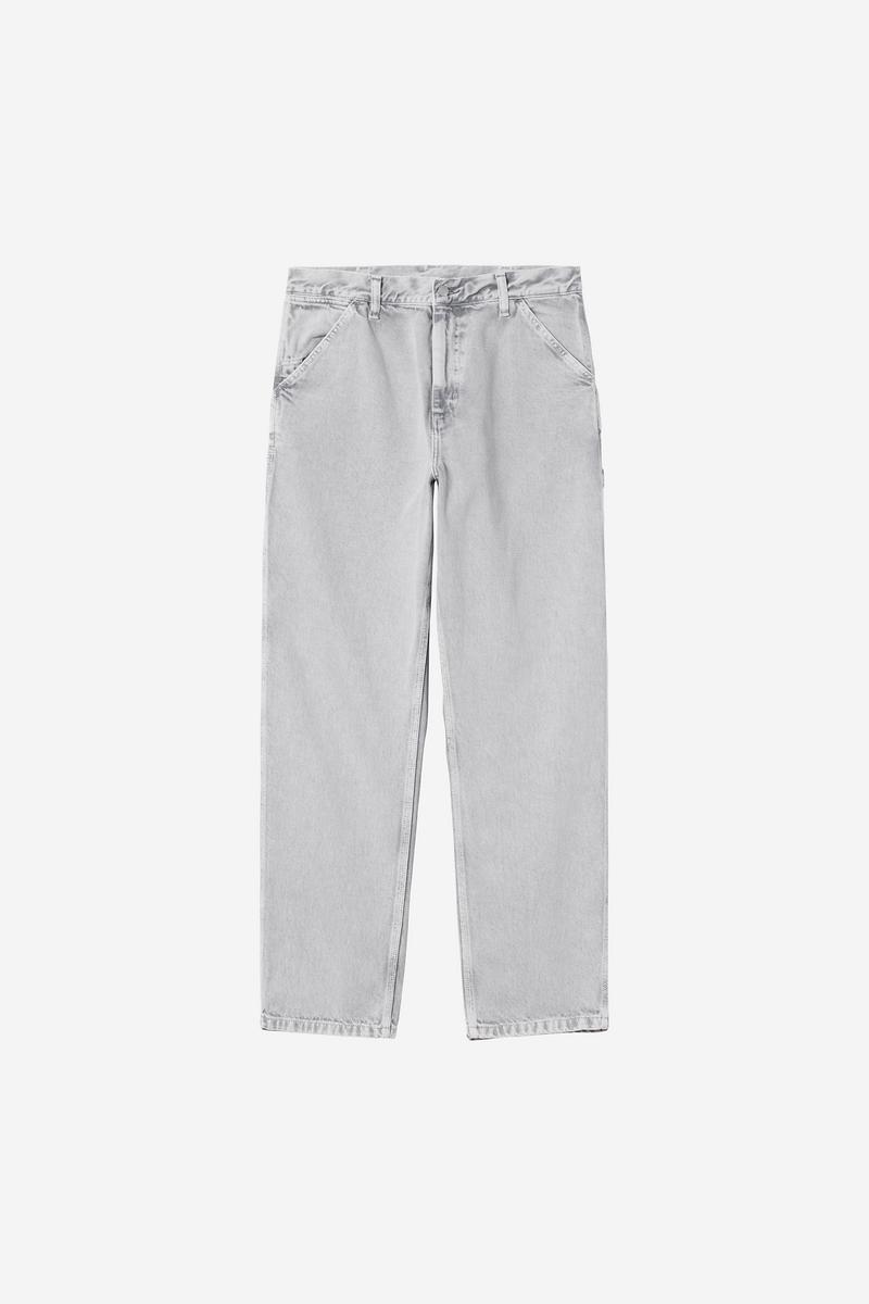 Carhartt Single Knee Pant - Schwarz, Kreidewaschung