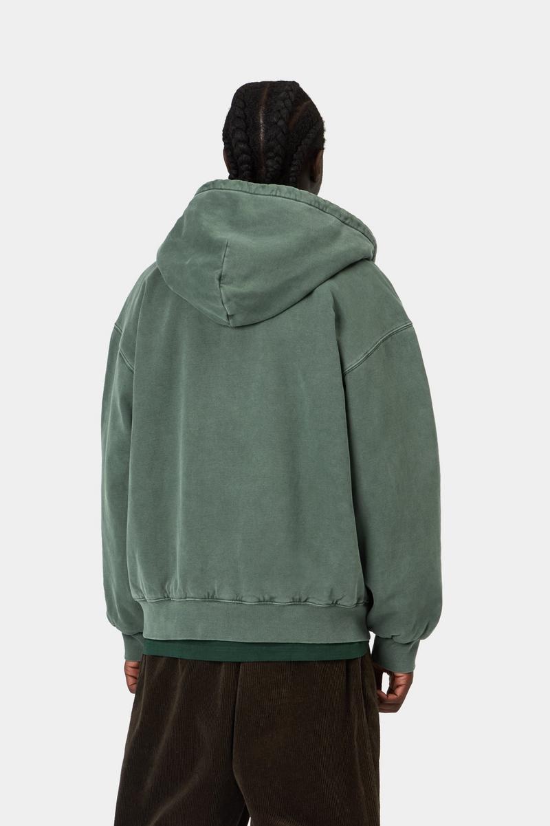 Carhartt Hooded Vista Jacket - Dunkler Skarabäus, stückgefärbt