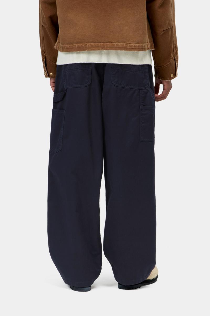 Carhartt Brockman Pant - Dunkles Marineblau, gespült