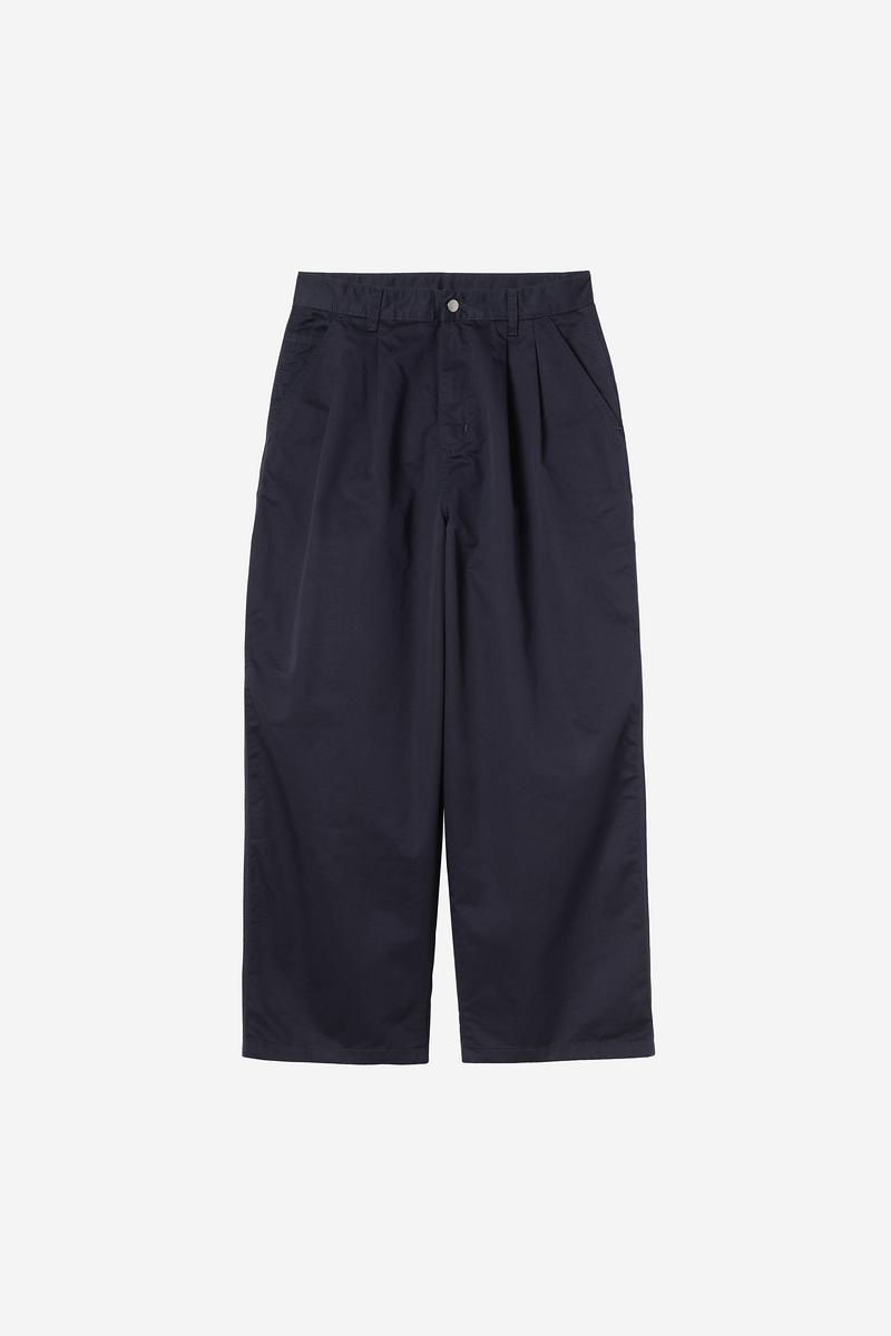 Carhartt Brockman Pant - Dunkles Marineblau, gespült