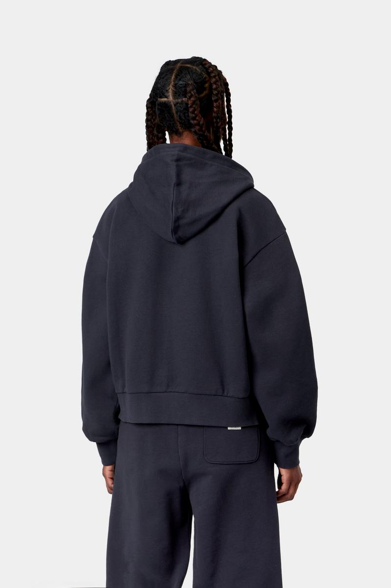 Carhartt Hooded Casey Jacket - Dunkles Marineblau / Silber
