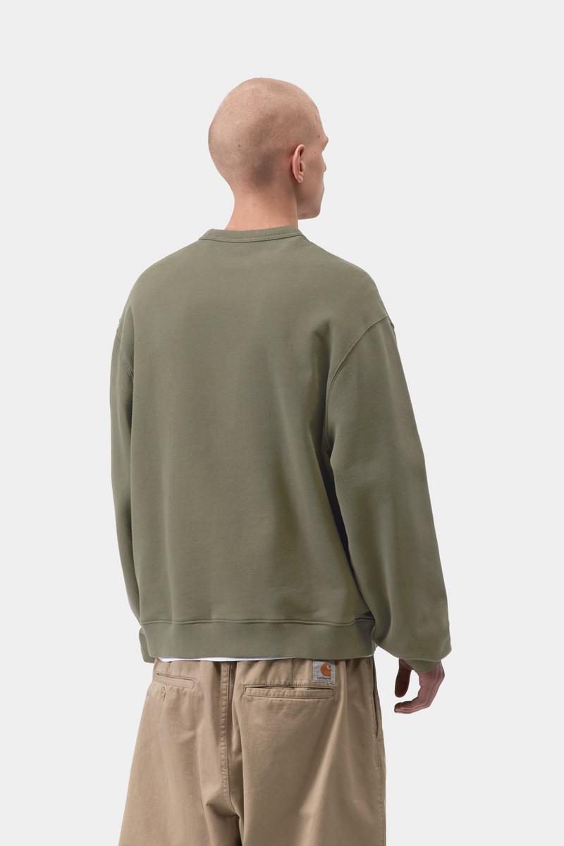 Carhartt Faded Pond Corps Sweatshirt - Zypresse, schwere Steinwäsche