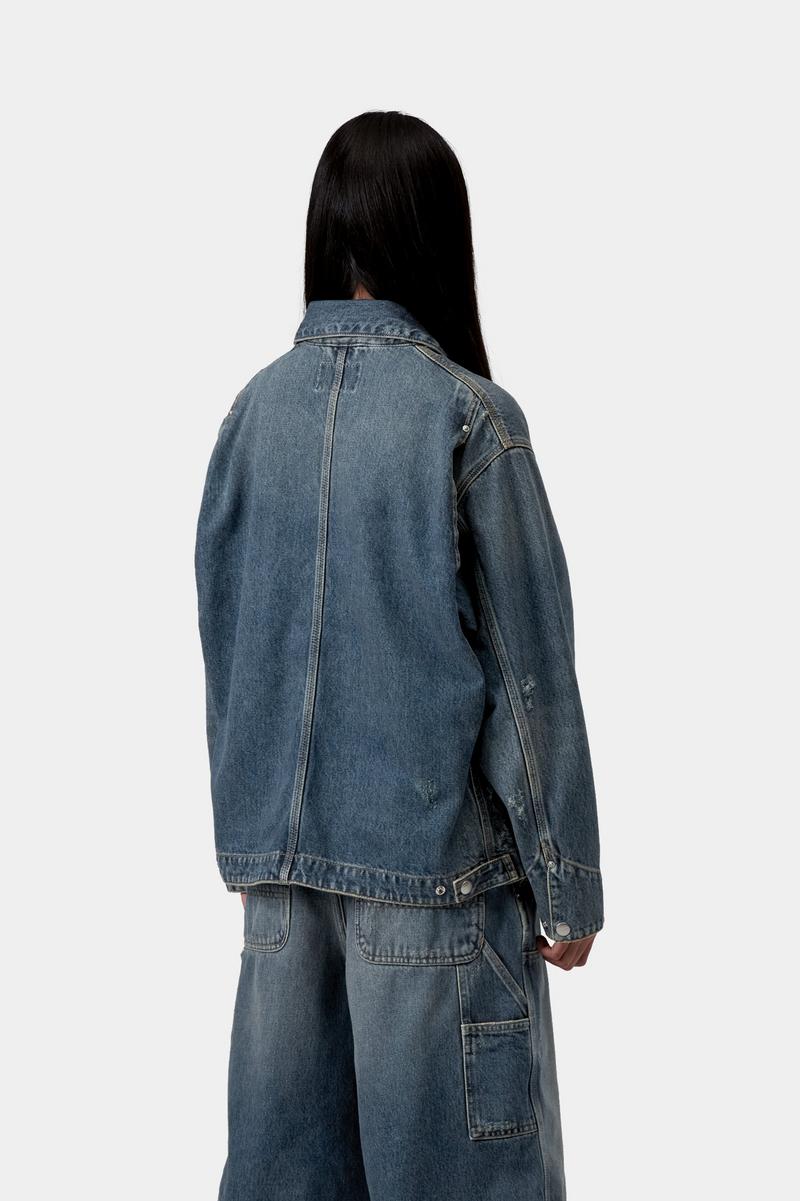 Carhartt OG Arctic Jacket - Blau, Grind-Waschung