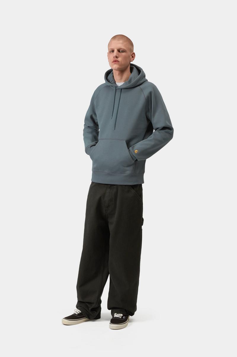 Carhartt Hooded Chase Sweatshirt - Gemütliches Blau / Gold