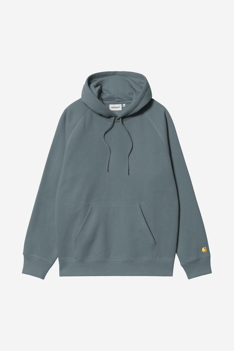 Carhartt Hooded Chase Sweatshirt - Gemütliches Blau / Gold