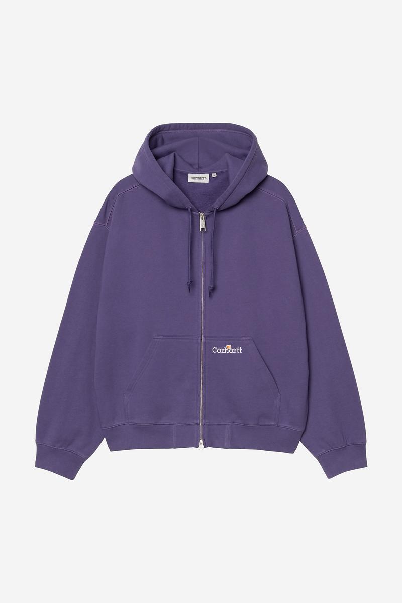 Carhartt Hooded WIP Label Sweat Jacket - Calla
