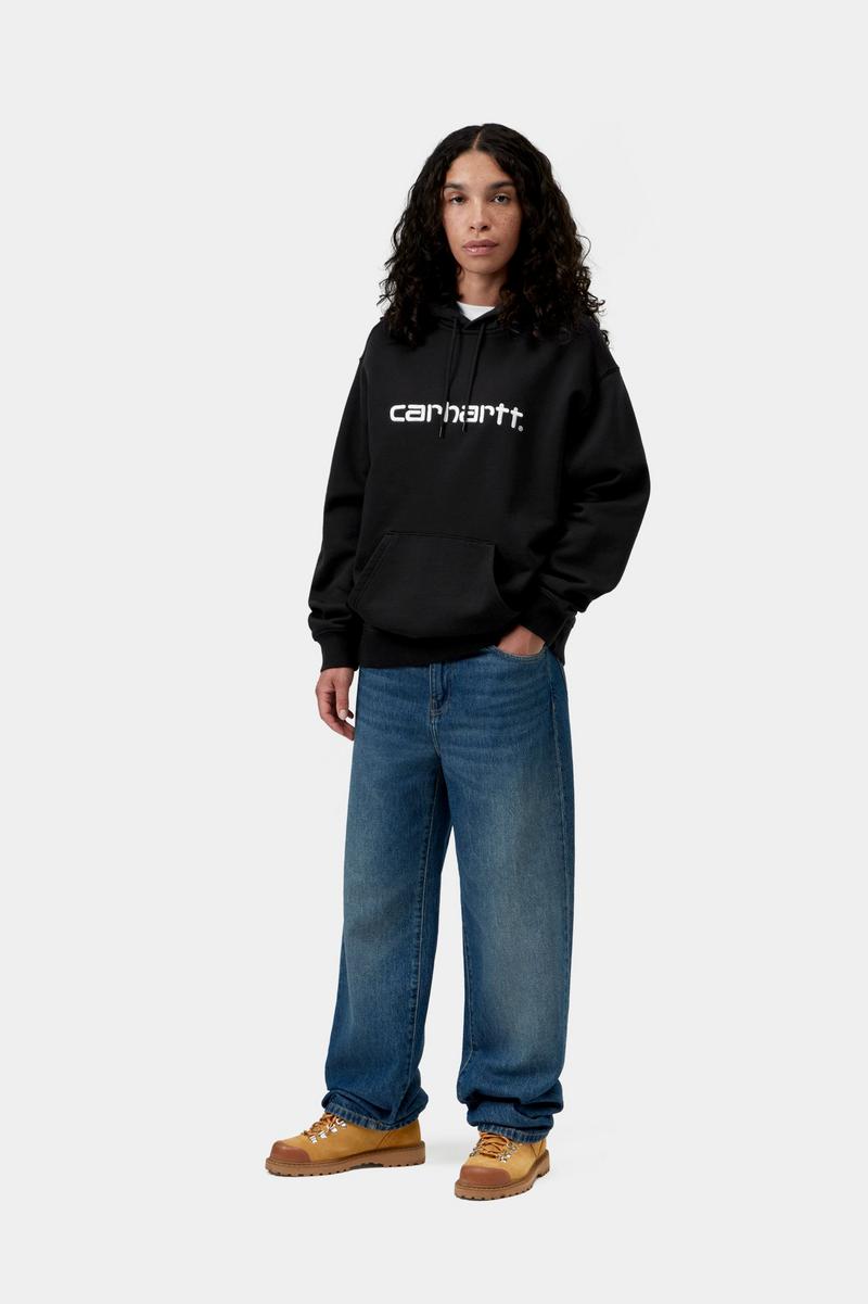 Carhartt Hooded Sweatshirt - Schwarz / Weiß
