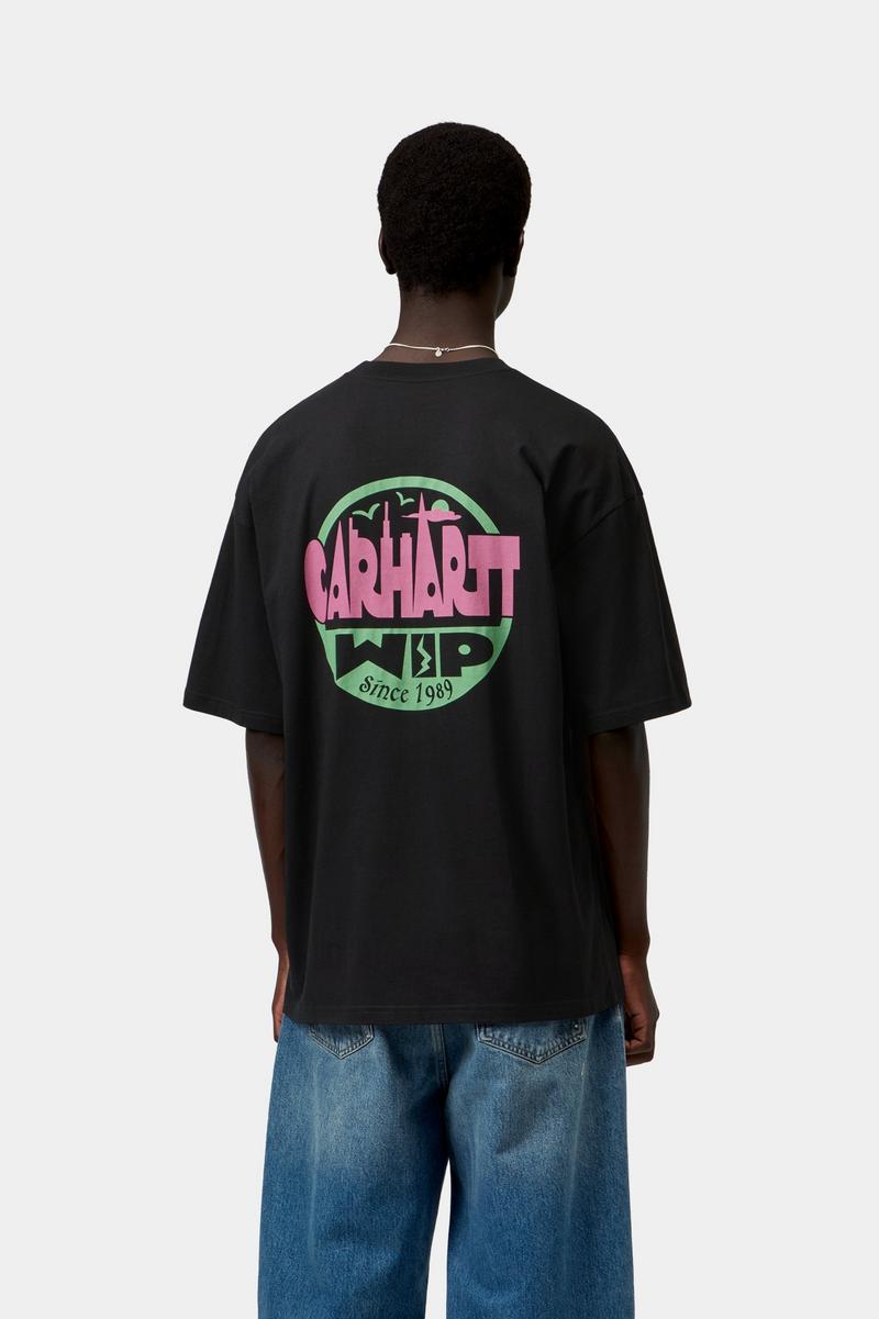 Carhartt S/S Luggage Label T-Shirt - Schwarz