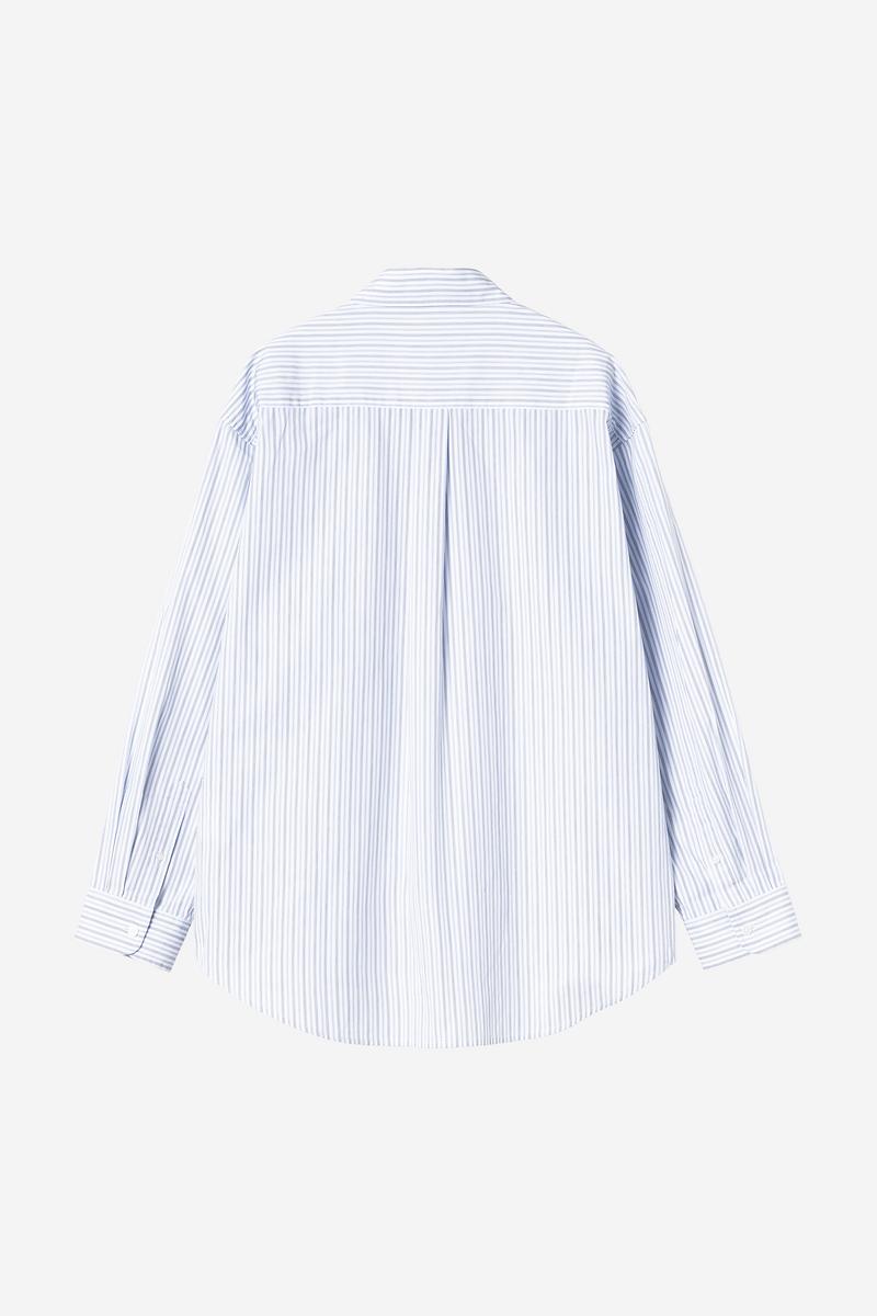 Carhartt L/S Keene Shirt - Keene Stripe, Weiß