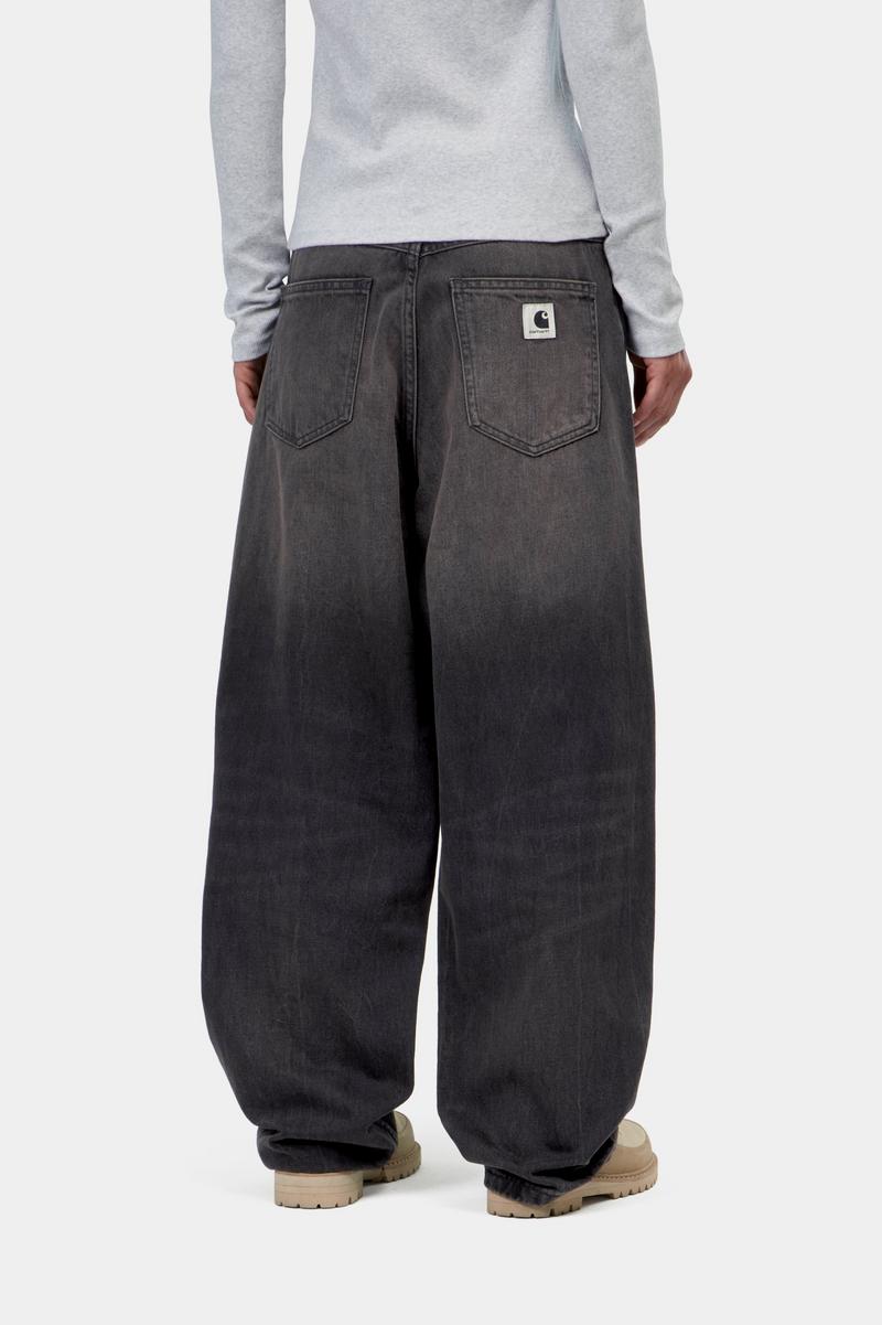 Carhartt Brandon Pant - Schwarz, tabakfarbene Used-Waschung