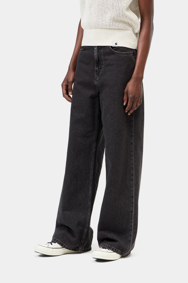 Carhartt Jane Pant - Schwarz, schwere Steinwäsche