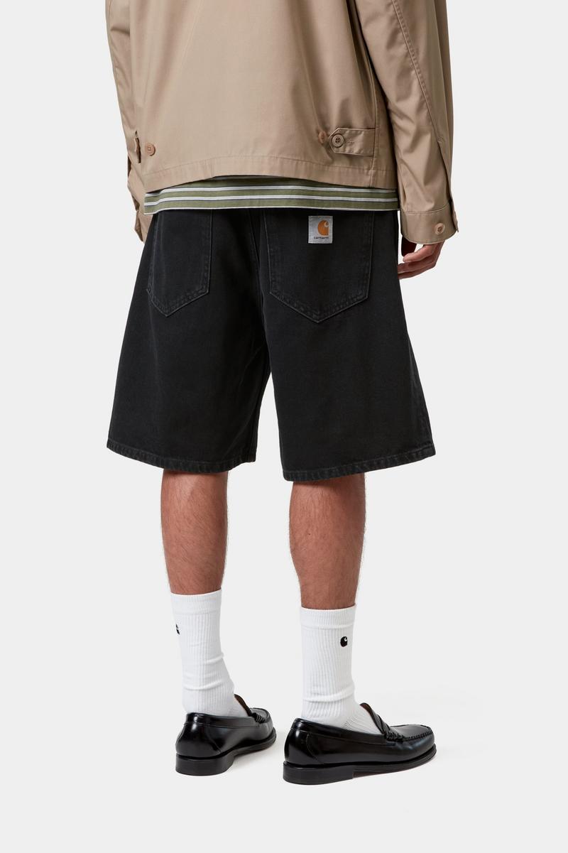Carhartt Nolan Short - Schwarz, Stonewashed