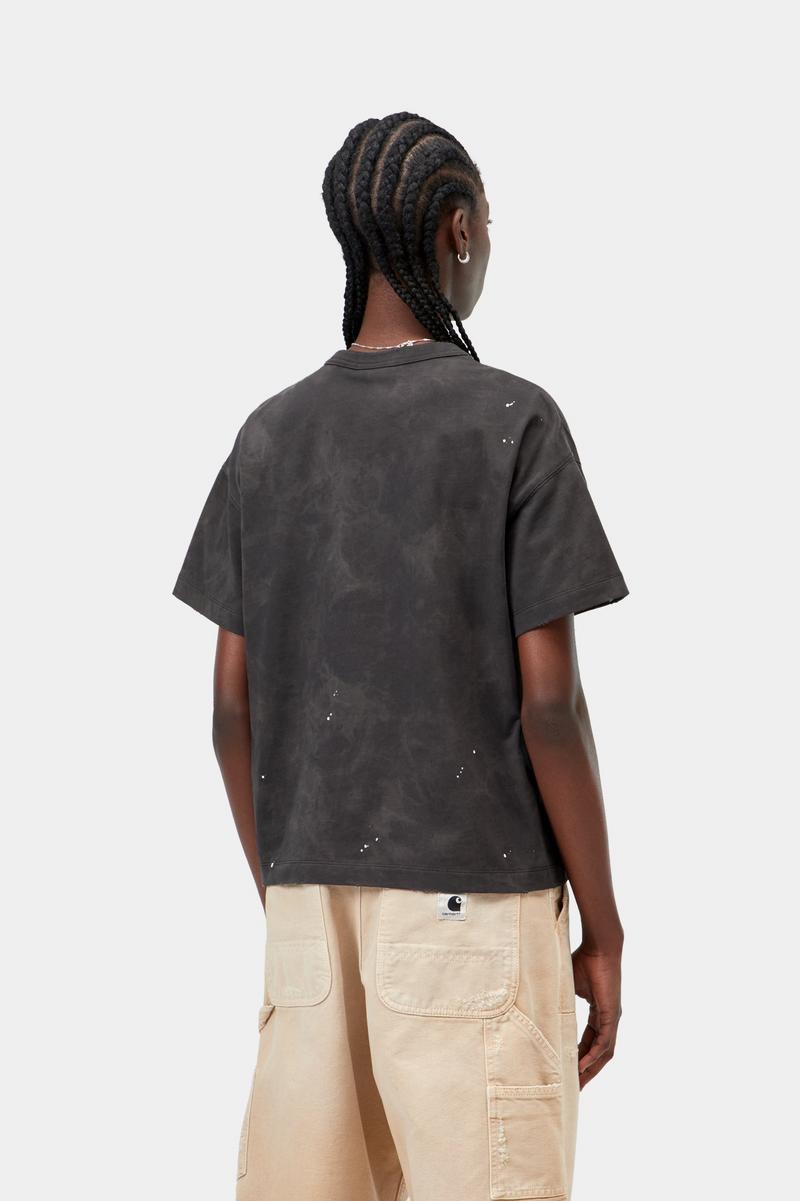 Carhartt S/S Painter T-Shirt - Schwarz, Destroy Wash, Splatter