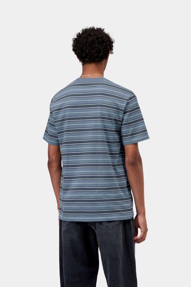 Carhartt S/S Bronson T-Shirt - Bronson-Streifen, Eisschild