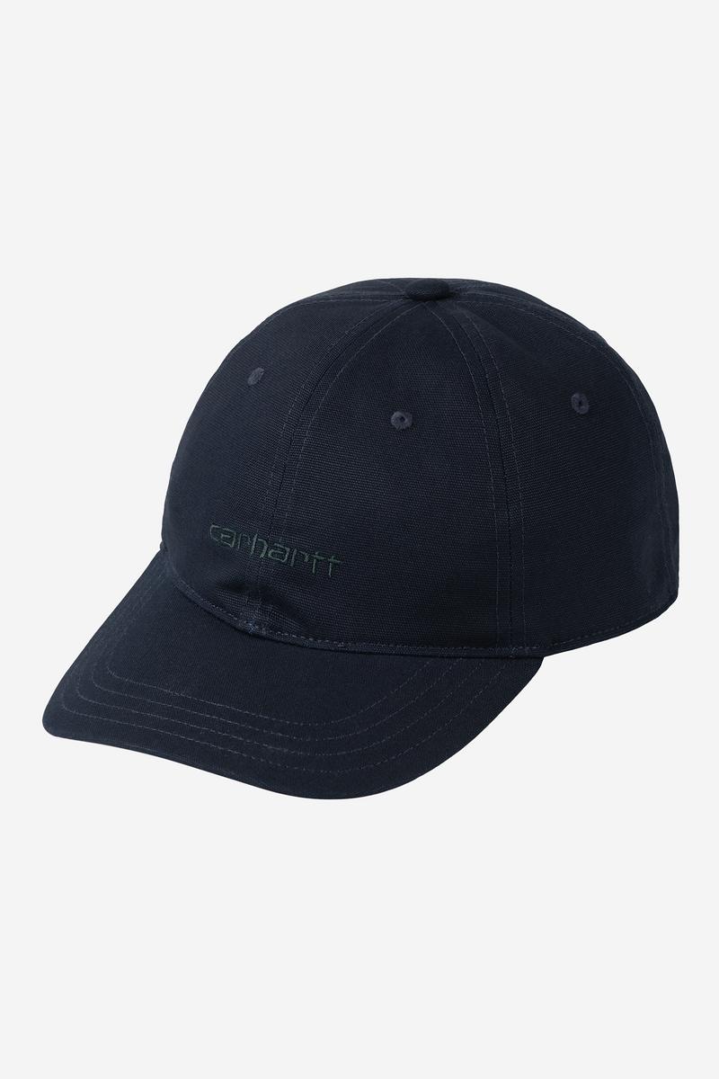 Carhartt Canvas Script Cap - Dunkles Marineblau / Dunkler Skarabäus