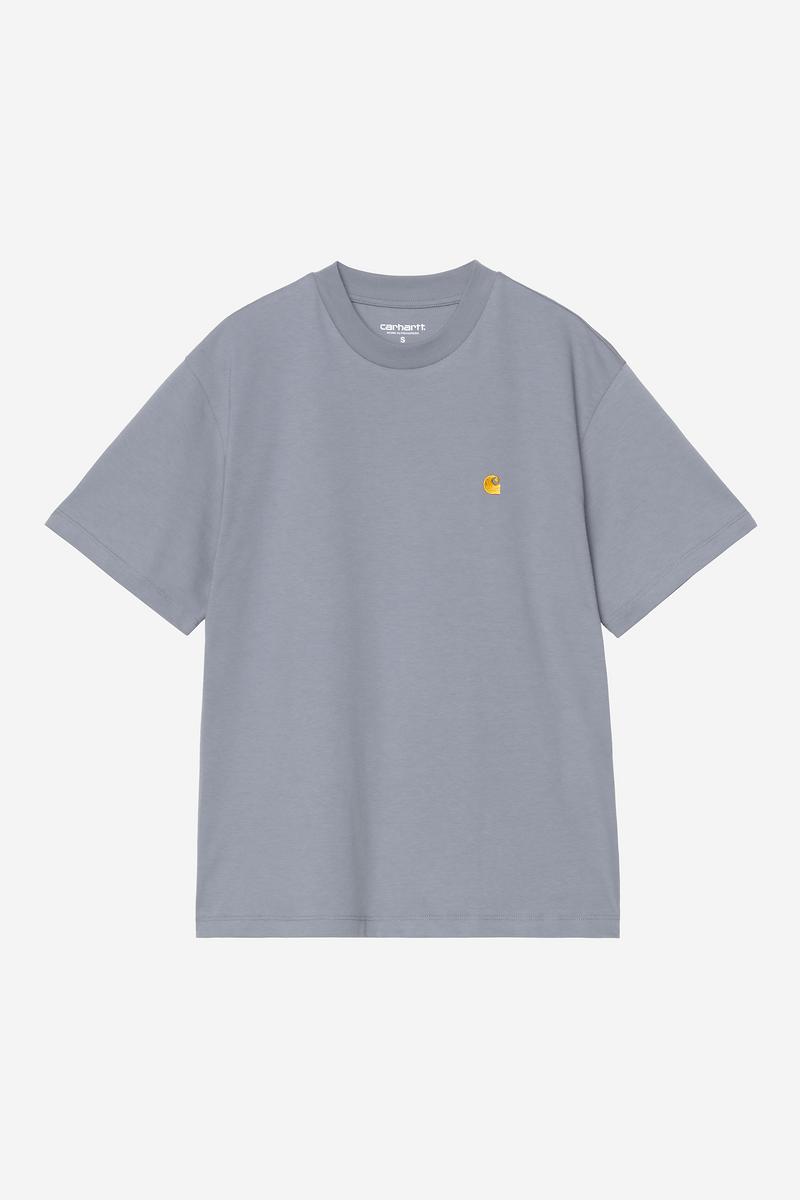 Carhartt S/S Chase T-Shirt - Schattiges Blau / Gold