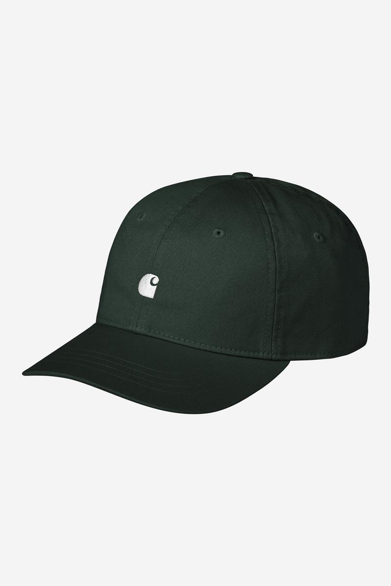 Carhartt Madison Logo Cap - Dunkler Skarabäus / Weiß