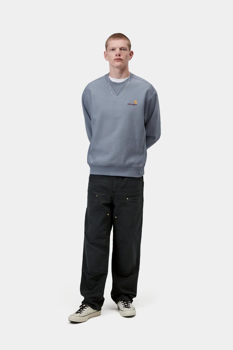 Carhartt American Script Sweatshirt - Schattiges Blau