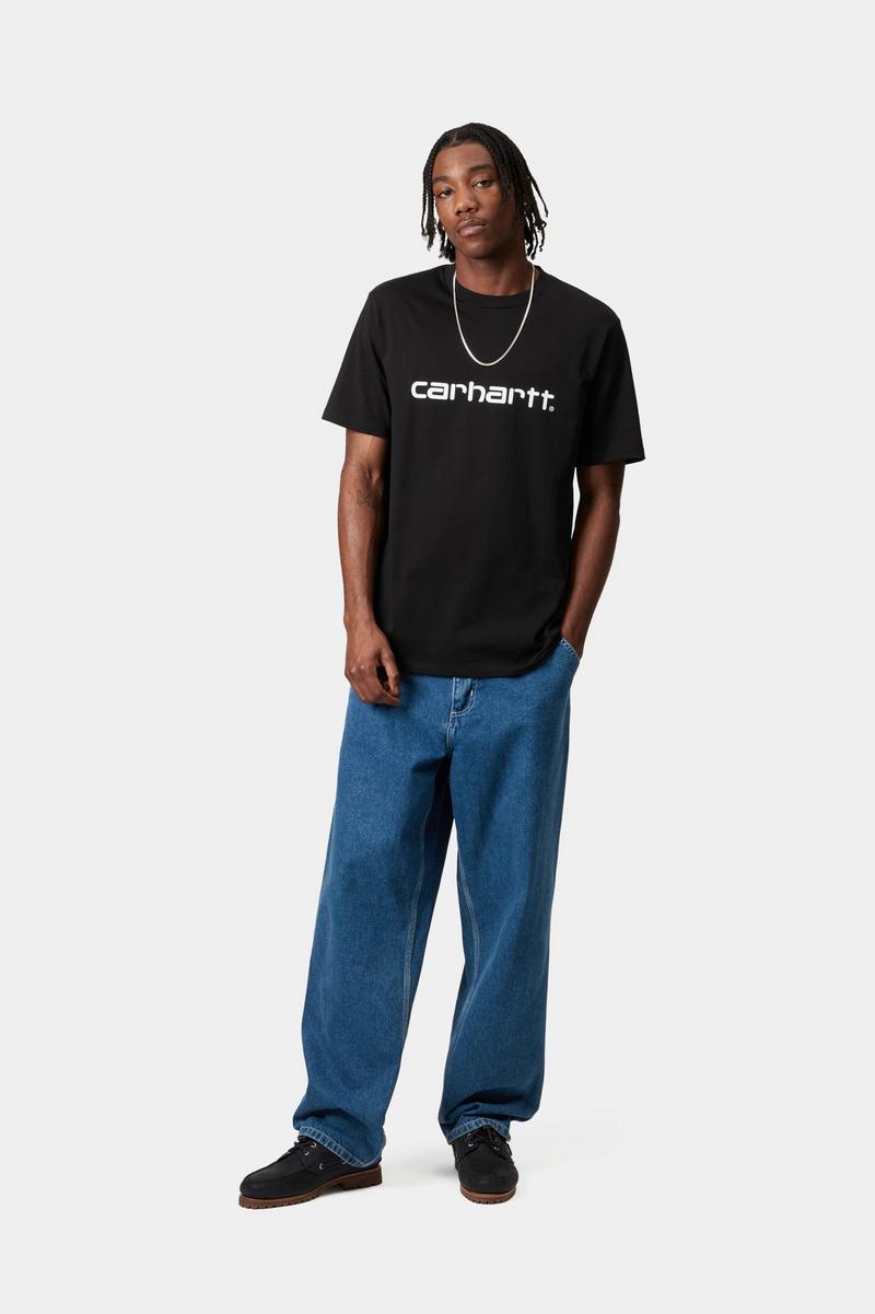 Carhartt S/S Script T-Shirt - Schwarz / Weiß